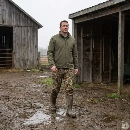 Pantalon chasse gibier d'eau Duck Pant camo roseaux