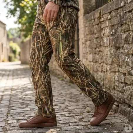 Pantalon chasse gibier d'eau Duck Pant camo roseaux