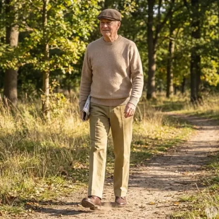 Pantalon Yorkley Moleskin Beige - Coton Velours Résistant