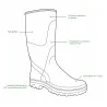 Bottes PVC recyclable avec doublure jersey confort