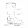 Bottes camo roseaux étanches doublure jersey 5mm