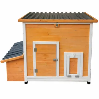 Kit poulailler + enclos + portier solaire pour 6 poules