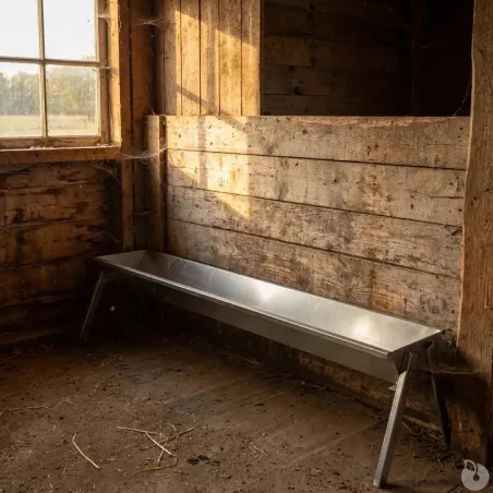 Mangeoire galvanisée pour ovins et caprins 203 cm