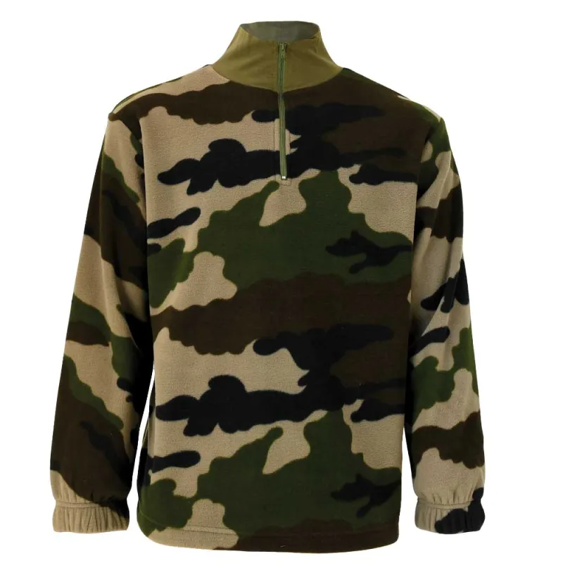 Sweat Polaire Camouflage CE pour Chasse et Extérieur