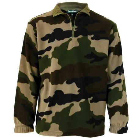 Sweat Polaire Camouflage CE pour Chasse et Extérieur