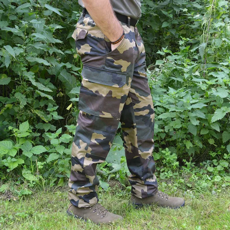 Pantalon treillis robuste 4 poches camouflage CE