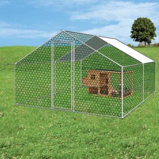 Enclos sécurisé pour volailles 3x6 m avec toit