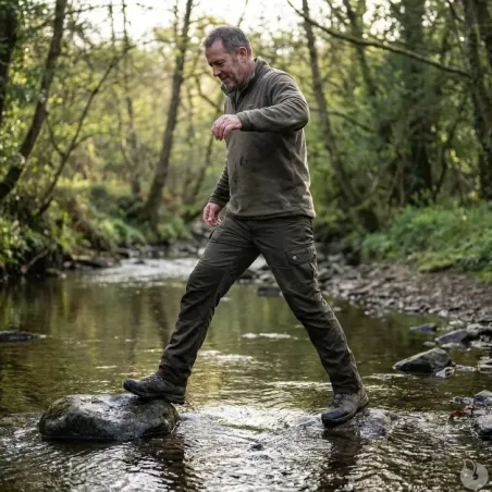 Pantalon d'hiver Treeland® vert chaud et imperméable