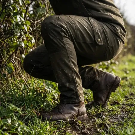 Pantalon d'hiver Treeland® vert chaud et imperméable