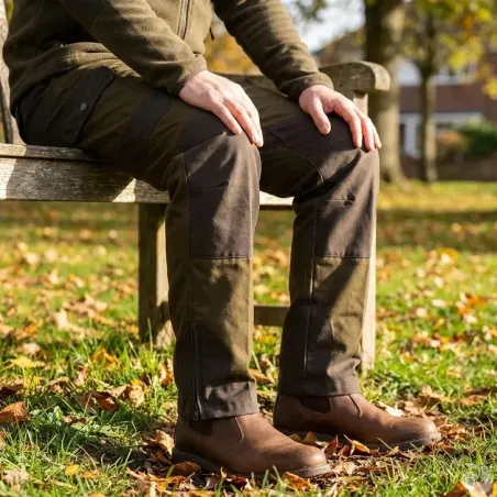 Pantalon chasse anti-ronces Percussion kaki T38-60