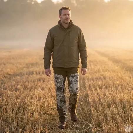 Pantalon chasse stretch digital vert - Tailles 38 à 54