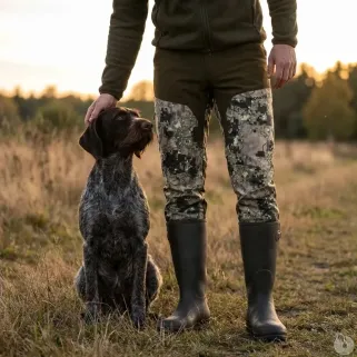 Pantalon chasse stretch digital vert - Tailles 38 à 54