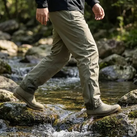 Pantalon imperméable Lightshell kaki RAIN PROTECT