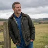 Veste Poacher Walker and Hawkes - Coton ciré vert style anglais