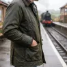 Veste Poacher Walker and Hawkes - Coton ciré vert style anglais