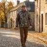 Blouson softshell 4 poches camo kaki pour la chasse