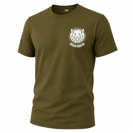 T-Shirt Keiler Hunter kaki coton 190g/m² manches courtes