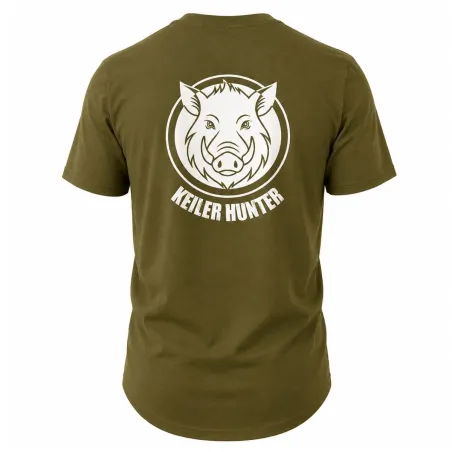 T-Shirt Keiler Hunter kaki coton 190g/m² manches courtes