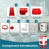 Kit mangeoire 12 kg + abreuvoir 11 L pour volailles