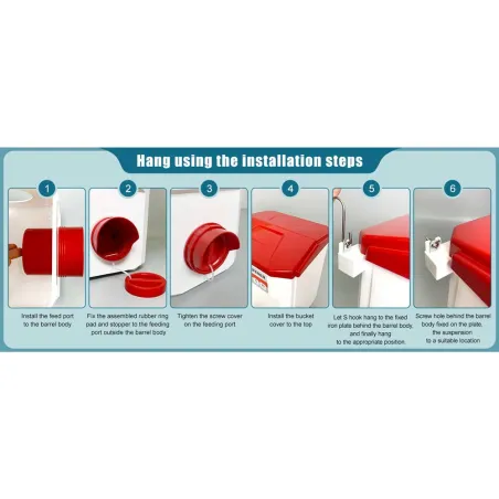 Kit mangeoire 12 kg + abreuvoir 11 L pour volailles