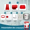 Kit mangeoire 12 kg + abreuvoir 11 L pour volailles