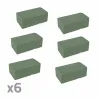 Lot de 6 mousses florales 20x10x7,5 cm pour fleurs