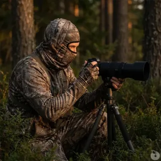 Cagoule camo forest isolante et confortable Treeland