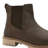 Bottines cuir marron zip latéral 40-46