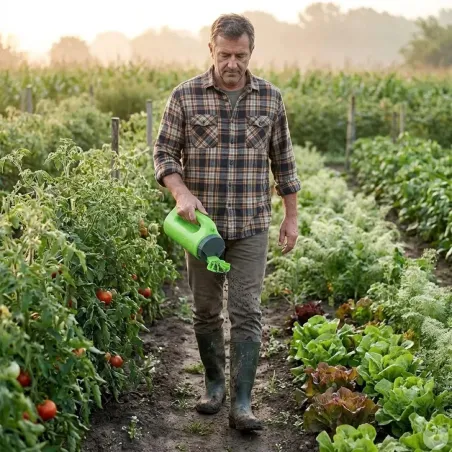 Épandeur manuel 2L à sortie éventail pratique