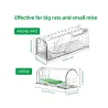Lot de 2 cages à souris résistantes en plastique aéré