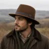 Chapeau Woolchap en laine déperlante marron réglable M-XL