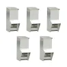 Lot de 5 mangeoires galvanisées 7kg pour volailles