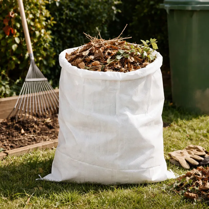 Lot de 4 sacs déchets jardin 60x80cm à ficelle