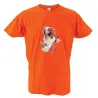 T-shirt Bartavel® épagneul chasse orange