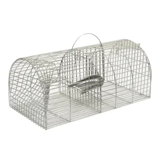 Lot de 3 nasses à rats en acier galvanisé 38x23x17 cm