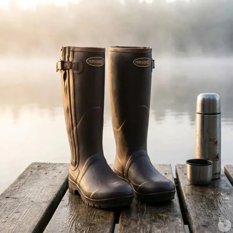 Bottes full zip Rambouillet caoutchouc marron 37 à 47