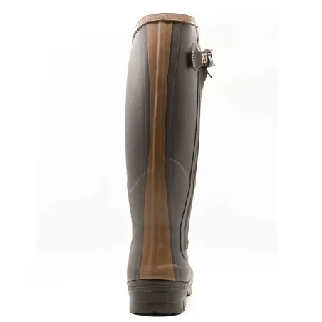 Bottes full zip Rambouillet caoutchouc marron 37 à 47