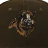 Casquette respirante brodé sanglier marron Treeland