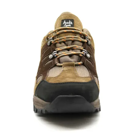 Chaussures Ayoka Mire cuir toile - Marron pour élevage et jardin