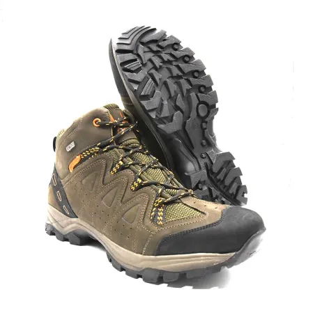 Chaussures montantes Dolan cuir/toile marron 40-46
