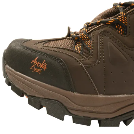 Chaussures montantes Dolan cuir/toile marron 40-46