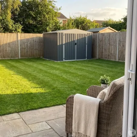 Abri de jardin Durance acier - 2 portes 4,29m²