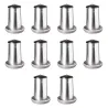 Lot de 10 mangeoires métal 5kg pour volailles