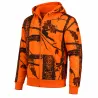 Sweat à capuche zippé Treeland camouflage fluo