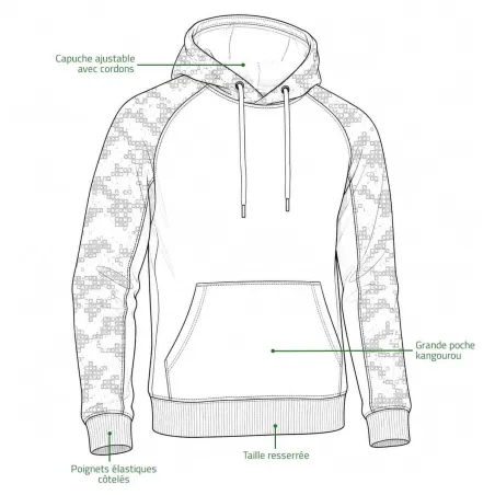 Sweat Ridge Swedteam® - Camo DESOLVE® Veil & Noir