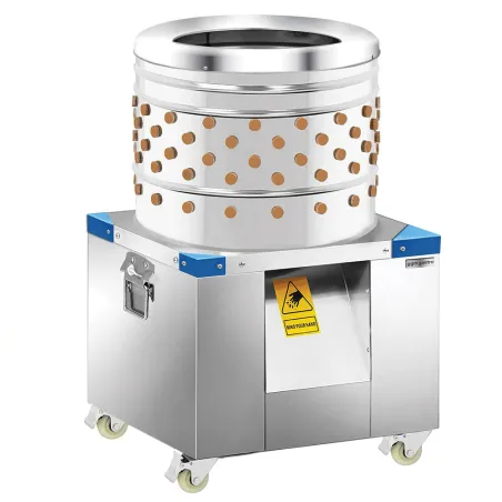 Plumeuse humide inox 154 doigts - Tambour 60 cm pour volailles