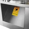 Plumeuse humide inox 154 doigts - Tambour 60 cm pour volailles