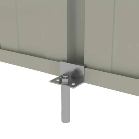 Abri de jardin Durance acier - 2 portes 4,29m²