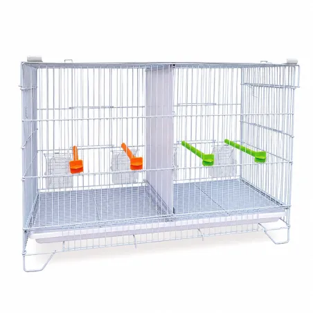 3 cages empilables pour oiseaux avec accessoires inclus