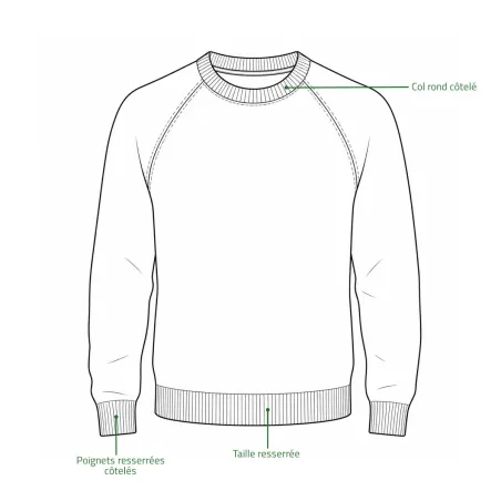 Pull laine col rond marron - Confort & style